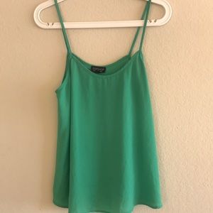 TOPSHOP green tank top. Size 6